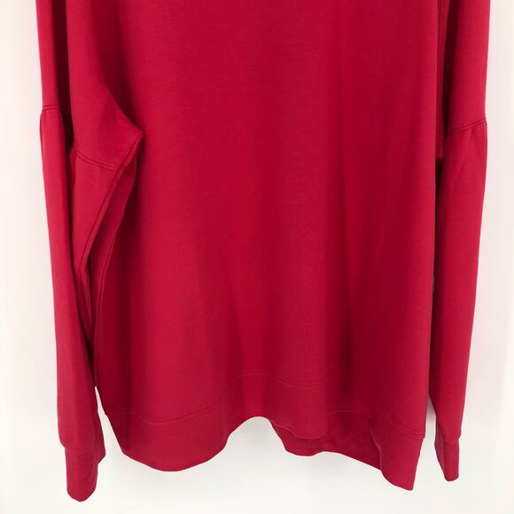 SKECHERS Women's Skechluxe Sweatshirt XXL Pink Raspberry Wine Crewneck NWT - Picture 5 of 11